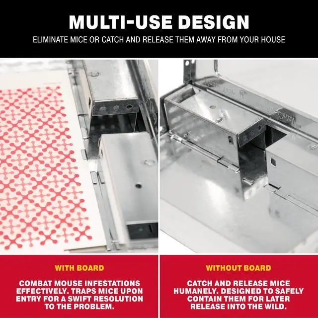 Alt view image 3 of 6 - Catchmaster Reusable Solid Pro Series Multi-Catch Mouse Trap - Free Glue Board Included