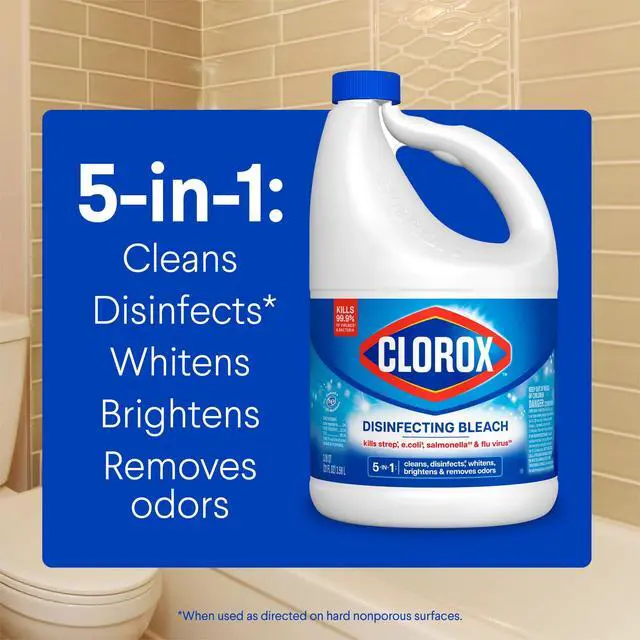 Alt view image 5 of 6 - (2 pack) Clorox Disinfecting Liquid Bleach Cleaner, Regular Scent, 121 fl oz