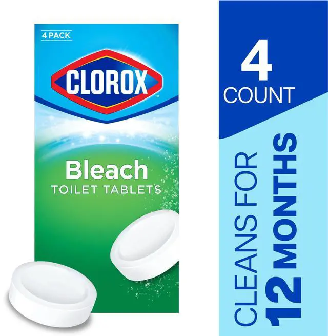 Main image of Clorox Ultra Clean Toilet Tablets with Bleach Bathroom Cleaner, 4 Pack