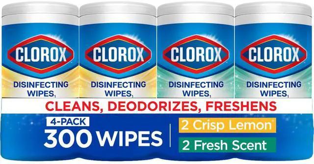 Alt view image 4 of 6 - Clorox Disinfecting Cleaning Wipes Back to School Variety Pack, 75 Count, Pack of 4