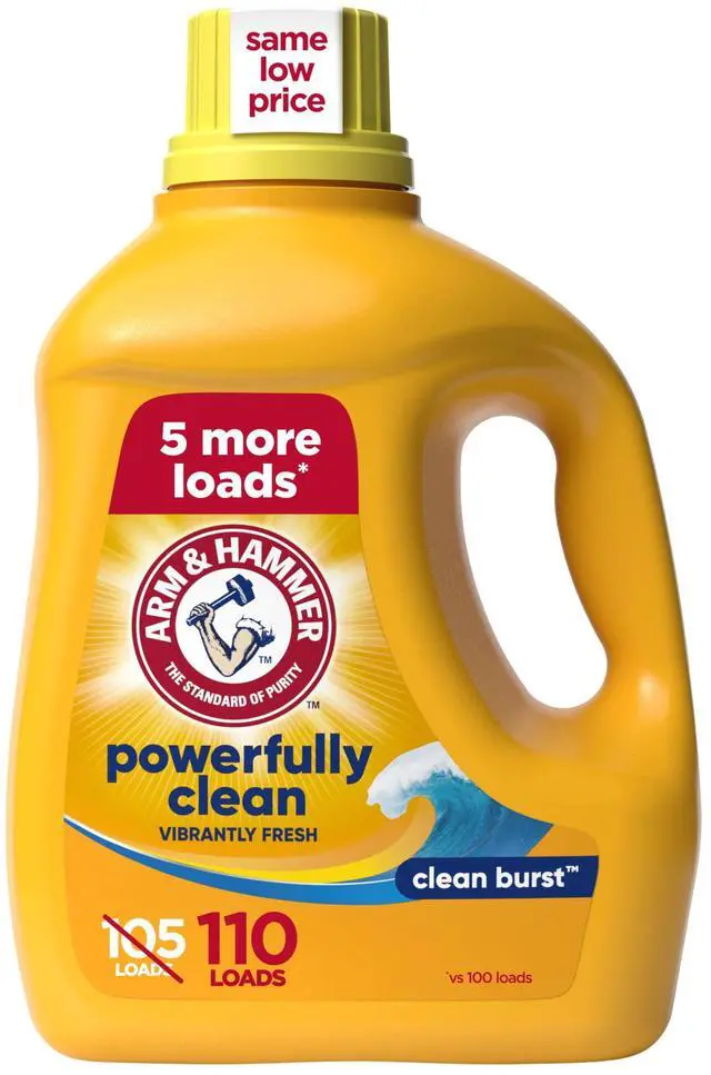 Main image of ARM & HAMMER Laundry Detergent Liquid, Clean Burst, 110 fl oz, 110 Loads