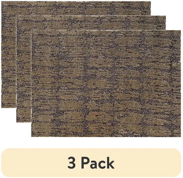 Main image of (3 pack) 18x24 Inch Remnant Carpet Mat with Non-Slip Backing in Assorted Colors