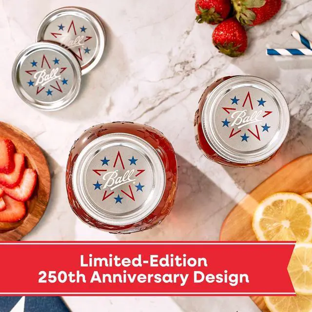 Alt view image 4 of 7 - Ball Limited Edition Americana Mason Jar Lids, Regular Mouth Lids for Mason Jars, 12 Pack