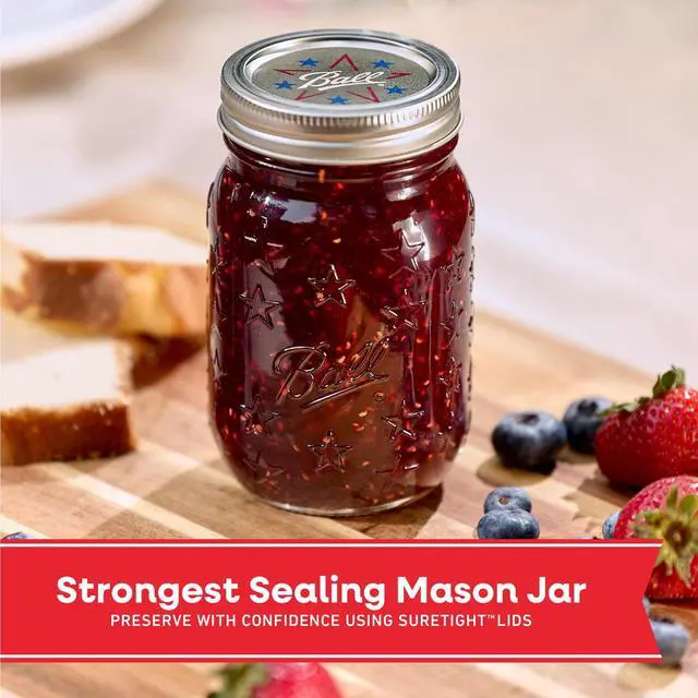 Alt view image 5 of 7 - Ball Limited Edition Americana Mason Jar Lids, Regular Mouth Lids for Mason Jars, 12 Pack