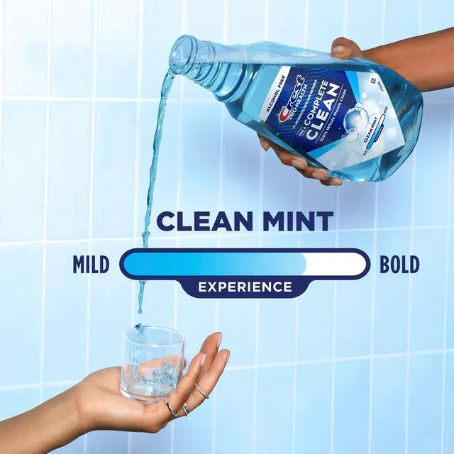 Alt view image 5 of 6 - Crest Mouthwash, Pro Health Alcohol Free Mouthwash, Clean Mint, 50.7 fl oz