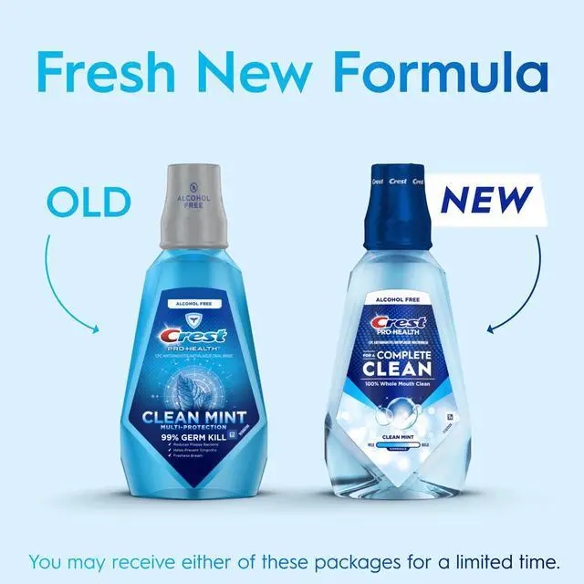 Alt view image 2 of 6 - Crest Mouthwash, Pro Health Alcohol Free Mouthwash, Clean Mint, 50.7 fl oz