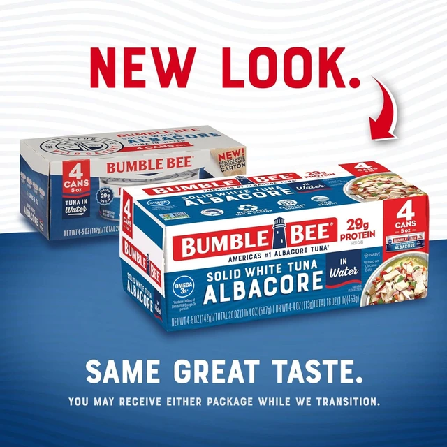 Alt view image 3 of 6 - (4 Cans) Bumble Bee Solid White Albacore Tuna in Water, 5 oz
