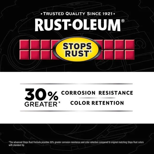 Alt view image 5 of 6 - White, Rust-Oleum Stops Rust Custom Sprays 5 in 1 Semi-Gloss Spray Paint-376910, 12 oz