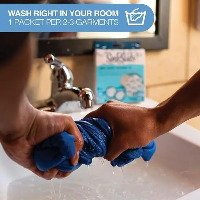 Alt view image 4 of 4 - SinkSuds Laundry Detergent Travel Size Liquid Soap TSA Compliant Safe for All Fabrics, 3 Packets