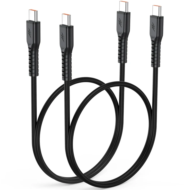 Main image of USB C to USB C Cable 2ft 2 Pack, Short 60W Fast Charging, Silicone Cord | Type-C to USBC Upgraded Silicone Cord for iPhone 15/16/17 Galaxy S24/S25/S26 Tablets USB-C Charger and more
