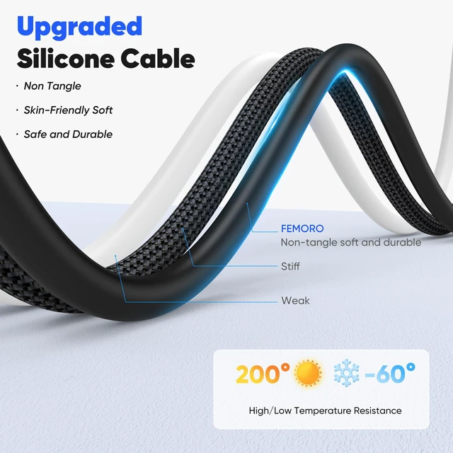 Alt view image 2 of 7 - USB C to USB C Cable 2ft 2 Pack, Short 60W Fast Charging, Silicone Cord | Type-C to USBC Upgraded Silicone Cord for iPhone 15/16/17 Galaxy S24/S25/S26 Tablets USB-C Charger and more