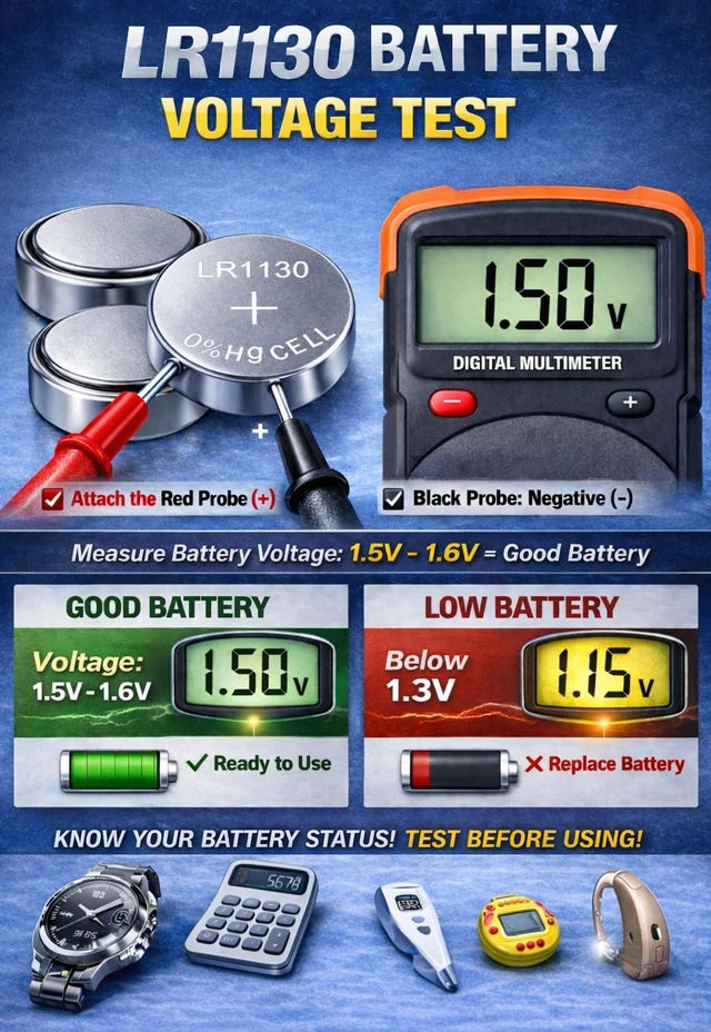 Alt view image 5 of 7 - 10 Pack LR1130 Battery L1131f L1131 L1131c 390 LR54 1.5V Alkaline Battery | Long Lasting,for Watches, Calculators, Toys and Small Electronics