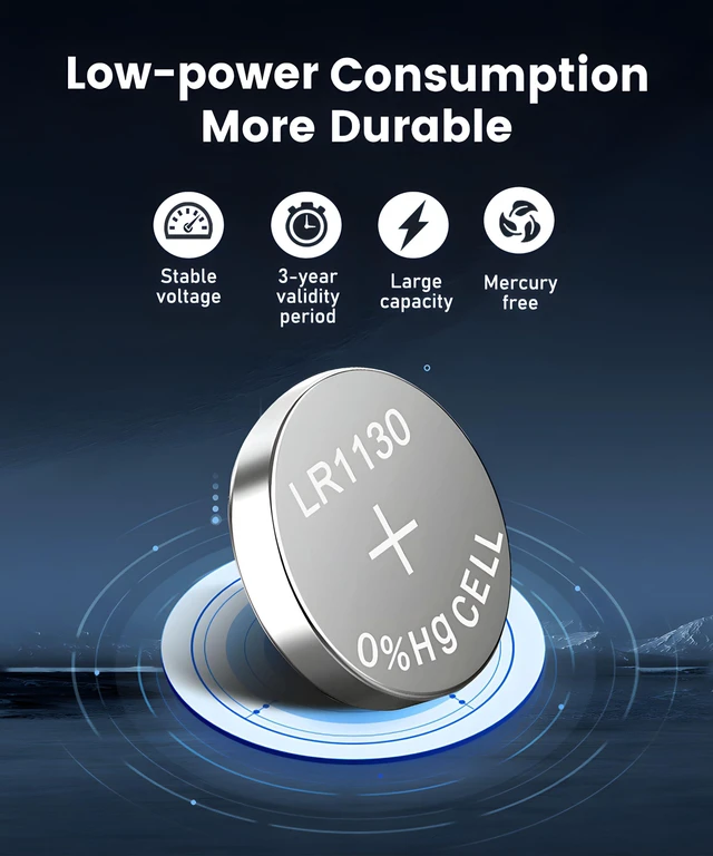 Alt view image 7 of 7 - 10 Pack LR1130 Battery L1131f L1131 L1131c 390 LR54 1.5V Alkaline Battery | Long Lasting,for Watches, Calculators, Toys and Small Electronics