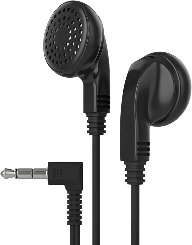 Alt view image 5 of 7 - Maeline Wholesale Bulk Earphones with 3.5 mm Headphone Plug Compatible with iPhone, Android, MP3 Player for School, Libraries, Hospitals - 10 Pack - Multi Colors