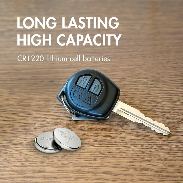 Alt view image 3 of 7 - Tenergy CR1220 3V Lithium Button Cell Battery, for Keys, Watches, Accessories, 20 Count