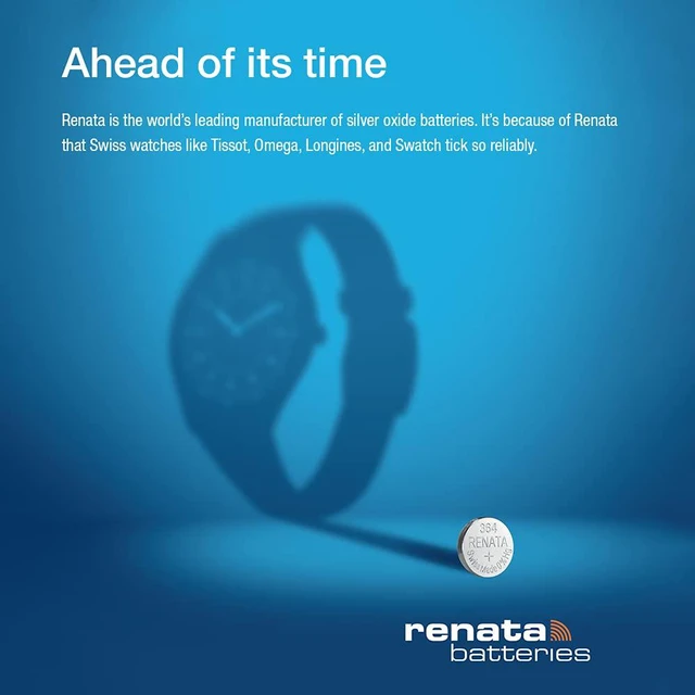 Alt view image 4 of 6 - Renata 371 SR920SW Batteries - 1.55V Silver Oxide 371 Watch Battery (2 Count)