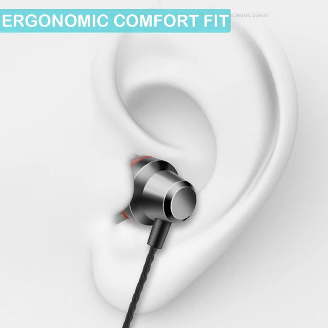 Alt view image 3 of 6 - Wired Earbuds with Microphone, in-Ear Headphones with 3.5mm Jack, HiFi Stereo Sound, Noise Isolating, Volume Control, Multiple Ear Tips, Carrying Case and Cable Clip Included for Radio/Phone