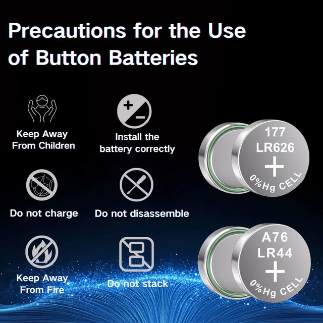 Alt view image 4 of 6 - 40pcs High Power Super Alkaline Button Cell astd 1.5V Watch Batteries Incl. AG1(LR621,364)*8,AG3(LR41,392)*8, AG4(LR626,377)*8,AG5(LR754, 393)*4,AG12(LR43,386)*4,AG13(LR44,357)*8 for thermometer clock
