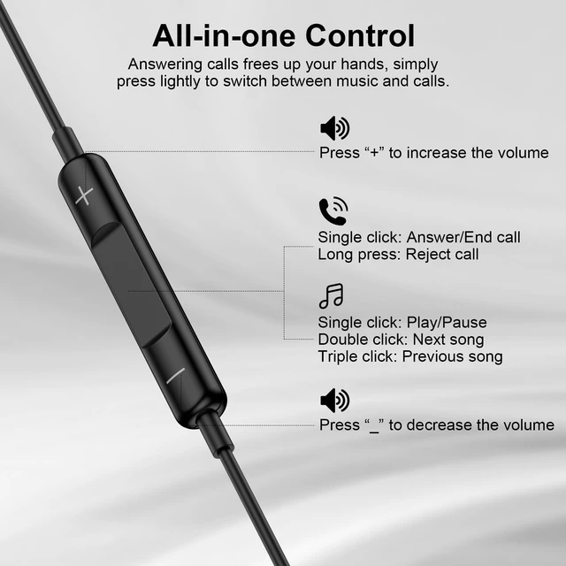 Alt view image 3 of 7 - Type C Earphones Wired Headphones USB C for iPhone 17e 17 Pro Max 17 16e 16 15 USB C Earbuds Wired Headphones for Samsung Galaxy S26 Ultra A17 A16 5G A15 A14 A36 A56 A26 S26 S25 S24 with Microphone