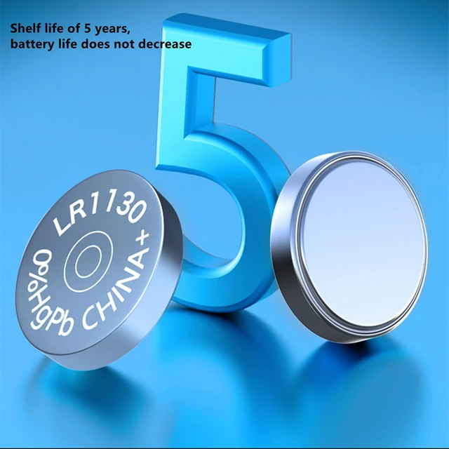 Alt view image 7 of 7 - SKOANBE 10PCS LR1130 AG10 SG10 389 189 1.5V Button Coin Cell Battery