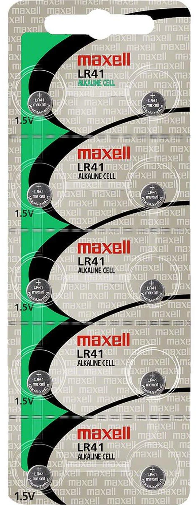 Main image of Maxell Batteries LR41 (192&comma AG3) Alkaline Button Size Battery&comma On Tear Strip(Counts 10)