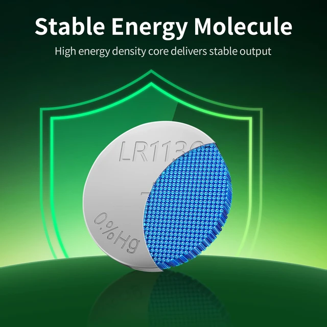 Alt view image 3 of 7 - UEVITO LR1130 Batteries 25-Pack AG10 389 390 LR54 Button Cell Battery | 1.5V Alkaline Button Batteries for Watches, Calculators, Lasers, mini lights, toys