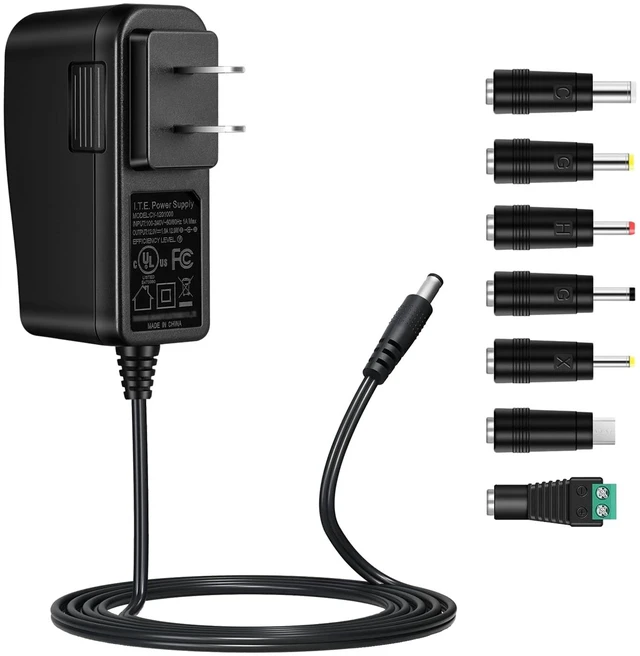 Main image of Security-01 12V 1A Power Supply AC 100-240V to DC 12V 1A Power Adapter Charger for CCTV Camera,LED Strip Light, Router, BT Speaker and More,UL Listed