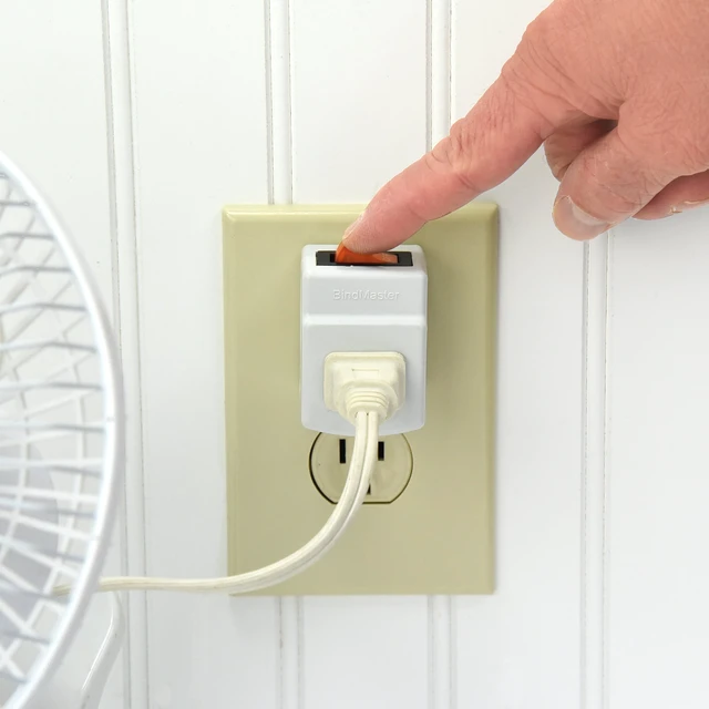 Alt view image 3 of 4 - New! 3 Prong Grounded Single Port Power Adapter for Outlet with Orange Indicator On/Off Switch to be Energy Saving (1 Pack)