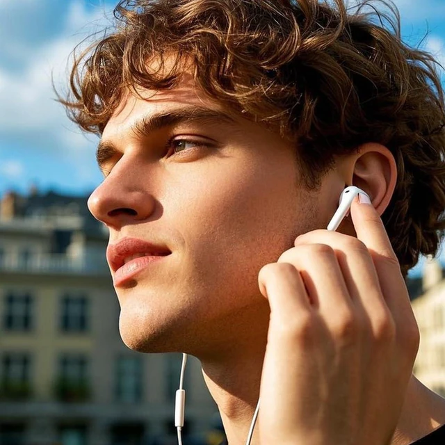 Alt view image 6 of 7 - Wired Earphones with 3.5mm Jack with Mic for Smartphones, Tablets, 2 Pack
