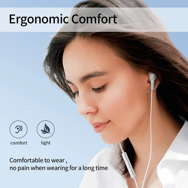 Alt view image 6 of 7 - BENEWY Wired Earbuds 3.5mm Magnetic Earphones with Microphone Headphones | Noise lsolating, Clear Stereo, Ergonomic Design for iPhone, iPad,Smartphone, MP3 Players, Laptops and Other Audio Devices