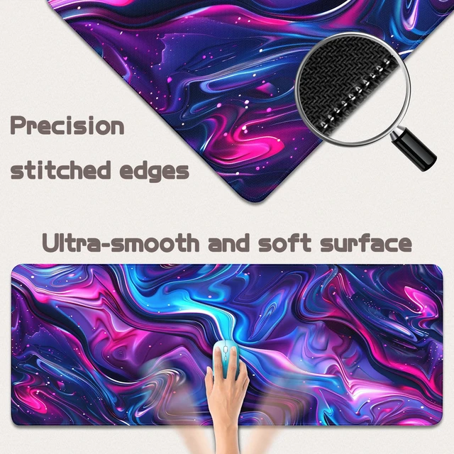 Alt view image 2 of 7 - Yuhijoy Gaming Mouse Pad - (31.5"×11.8") Topographic Large Mouse Pads for Desk - Desk Mat for Keyboard and Mouse with Non-Slip Base, Desks Pad Matfor Game/Office & Home