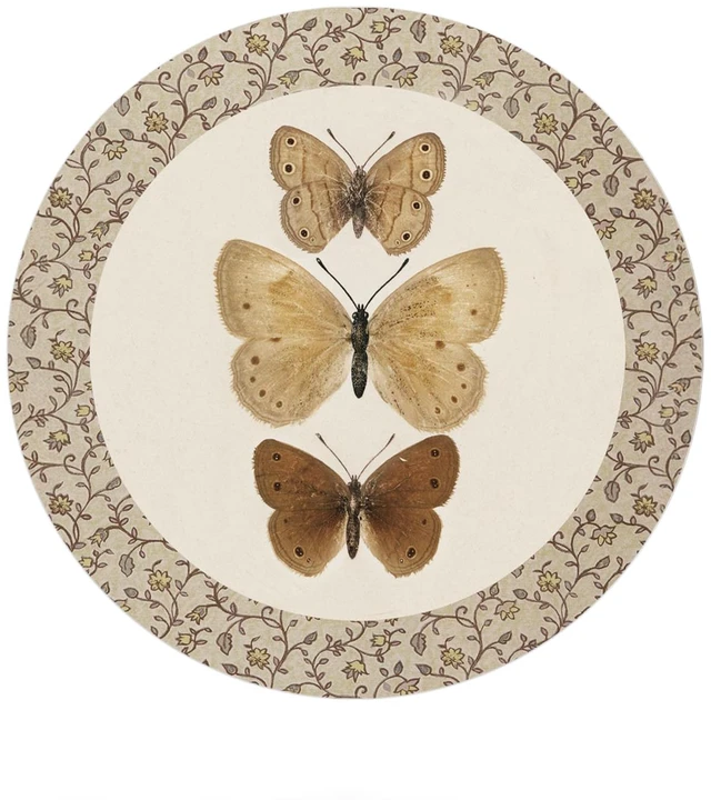 Main image of NaZaUK Vintage Butterfly Mouse Pad, Mouse Pads for Desk, Neutral Retro Butterfly Moth Mousepad for Office Dorm Computer Laptop Gaming, Desk Accessories, 8.7x8.7 Inch