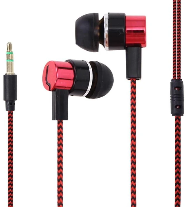Alt view image 5 of 7 - CCeCCe 4 Pack Wired Earbuds 3.5MM 3 Pole Stereo Earphone in-Ear Headphone Without MIC 1Meter Braided Cord Headset for MP3 Cassette Recorder CD Player Music Phone Computer Laptop PC Tablet