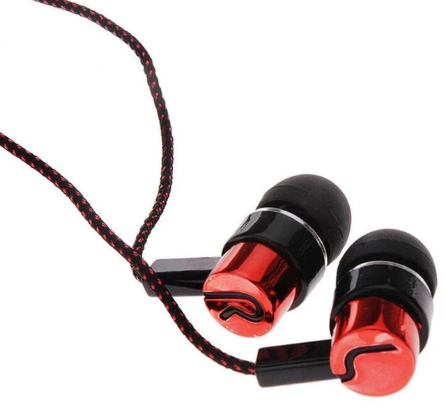 Alt view image 7 of 7 - CCeCCe 4 Pack Wired Earbuds 3.5MM 3 Pole Stereo Earphone in-Ear Headphone Without MIC 1Meter Braided Cord Headset for MP3 Cassette Recorder CD Player Music Phone Computer Laptop PC Tablet