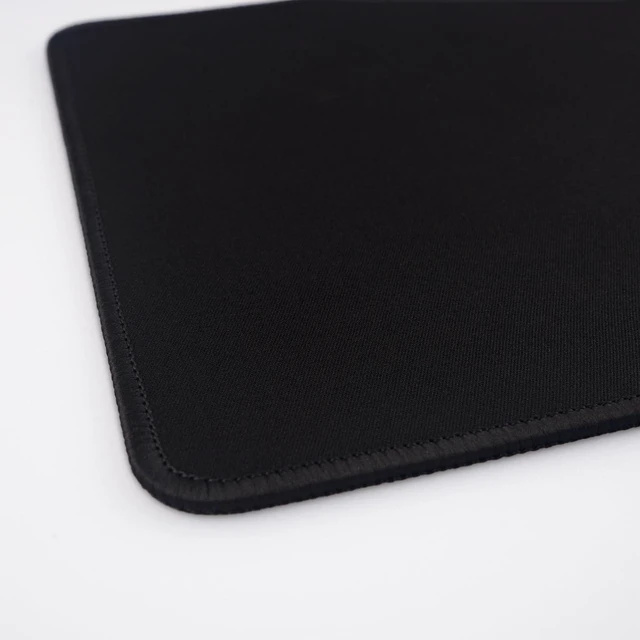 Alt view image 2 of 6 - FROGIGO Mouse Pad with Stitched Edges - Classic Black Mousepad for Women, 9.25 x 7.75 inch Washable Square Desk Pad, Non-Slip Rubber Base, Office Home Laptop Accessories - Classic Black