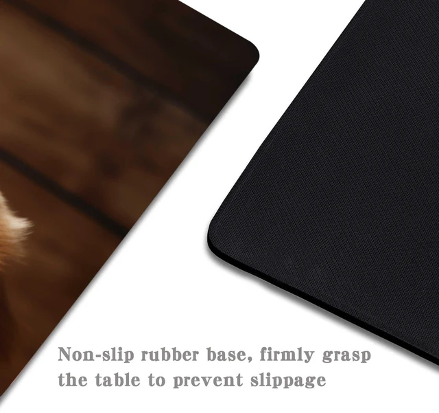 Alt view image 4 of 6 - Cute Dog Mouse Pad,Three Adorable Golden Retrievers Healing Smiles That Blend Seamlessly with The Warmth of a Lazy Afternoon Sun Mouse Pad, Non-Slip Rubber Base Mousepad Waterproof for Kids Desk Pad