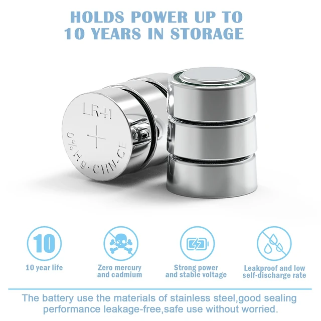 Alt view image 3 of 6 - SUZEYAR 3x1.5V Button Coin Cell Batteries 3LR41 Button Batteries, 4.5V Replacement Batteries for Bore Sight, Toys, Keychain LED Flashlight, Replacement for 3xAG3, 3x392, 3xLR41Batteries, 10 Pack