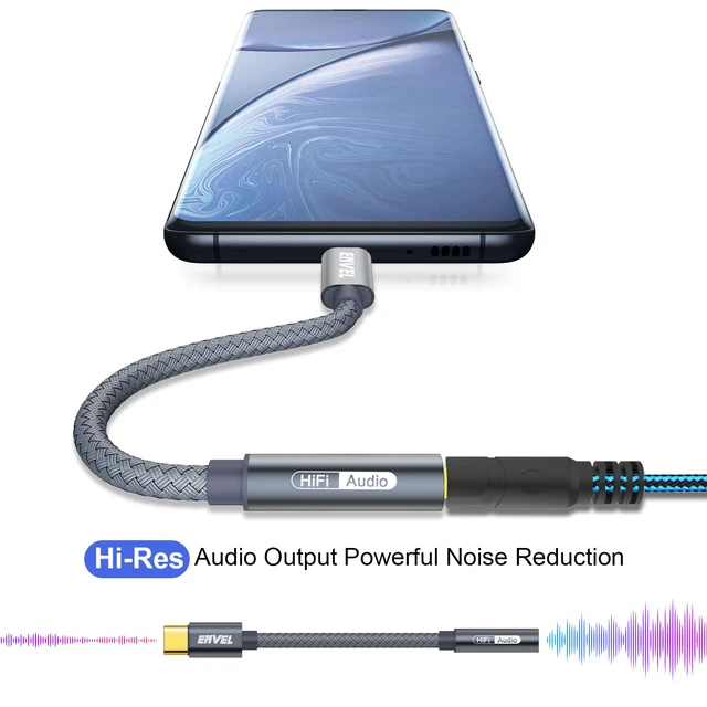 Alt view image 7 of 7 - ENVEL USB C to 3.5mm Headphone Jack Adapter, 2 Pack Aux to USB C Adapter | USB C to Aux Audio Dongle Cable Cord Compatible with iPhone 17 16 15 Pro Max Samsung Galaxy S25, iPad Pro M2 M3 M4, Pixel 9