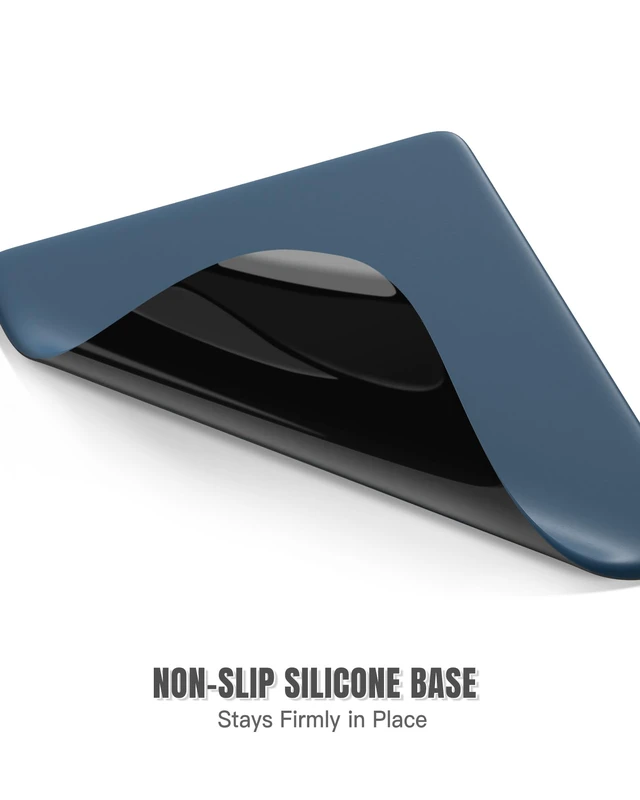 Alt view image 4 of 7 - Auhoahsil Small Mouse Pad, 7.1 x 8.7 x 0.2 in Thick Computer Mousepad with Anti-Slip Silicone Base, Portable & Washable Mini Desk Mats, Cute Mouse Mat for for Laptop Wireless Travel Gaming, Navy Blue