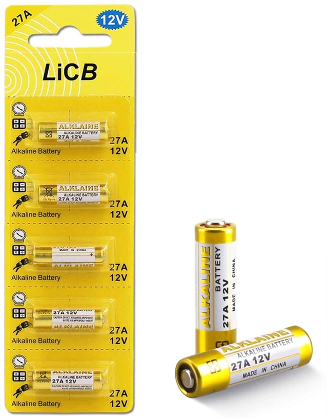 Main image of LiCB A27 27A 12V Alkaline Battery (5-Pack)