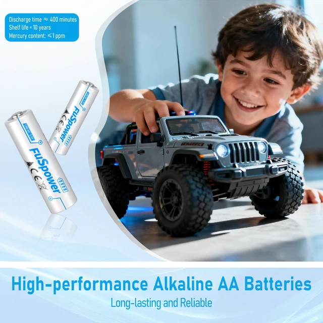Alt view image 3 of 7 - Fuspower Alkaline AA Batteries 1.5V: Ultra Long Lasting Double A Batteries 10 Pack - Power for Remote Control Mice Keyboard - 10 Years Shelf Life for Emergency Preparedness
