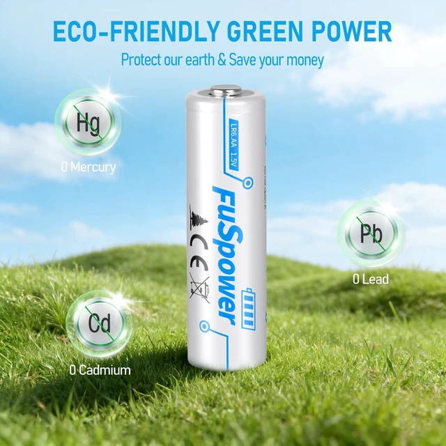 Alt view image 6 of 7 - Fuspower Alkaline AA Batteries 1.5V: Ultra Long Lasting Double A Batteries 10 Pack - Power for Remote Control Mice Keyboard - 10 Years Shelf Life for Emergency Preparedness