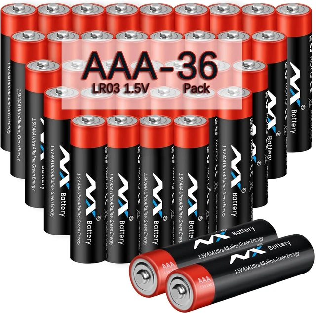 Main image of NXbettery AAA Battery, Alkaline Battery High-Performance Triple AAA Batteries with Long-Lasting Power Batteries 10-Year Shelf Life for Kids Toys, Romotes, Various Household Devices (36 Pack)