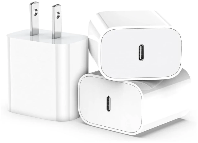 Main image of 3Pack 20W USB C Fast Wall Charger Block fit for iPhone 17 16 15 | Charger for iPhone 17, 17 Air, 17 Pro, 17Pro Max, iPhone 16, 16 Plus, 16 Pro, 16 Pro Max, 16E iPhone 15/14/13/12, iPad