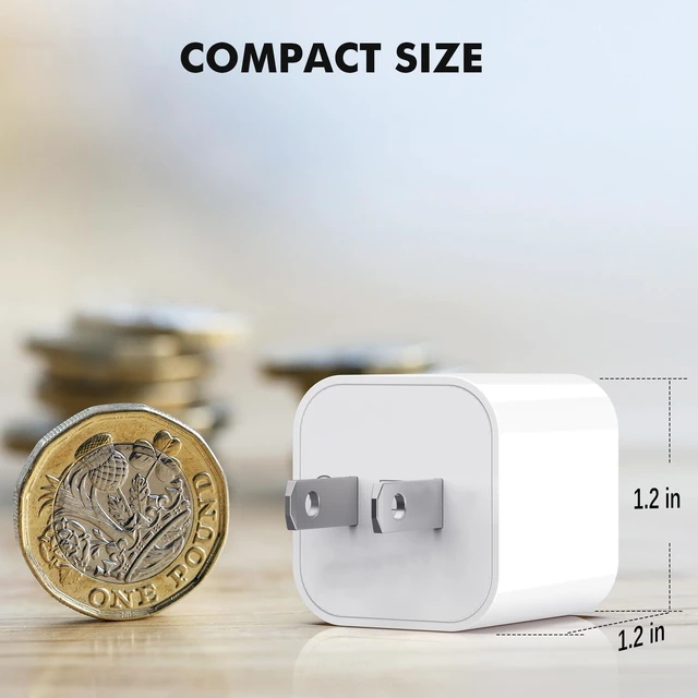 Alt view image 6 of 6 - 20W USB C Fast Charger Block 2Pack,PD Wall Adapter for iPhone 16/15/14,Mini | Ultra compact USB C charger set for travel,home and office.Supports fast charging for iPhone,iPad,AirPods.Safe charging.