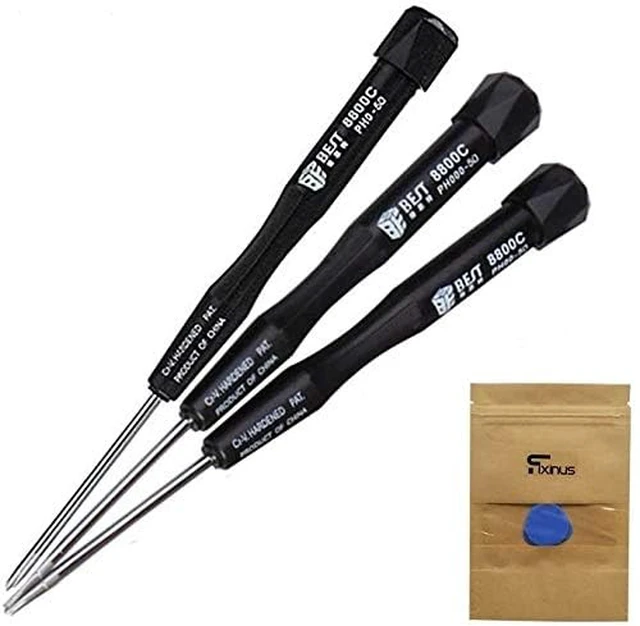 Alt view image 2 of 7 - Set of 3 Phillips Screwdrivers PH0 PH00 PH000 with Antislip Plastic Handle - Great for iPhone Mobile Phone Laptop PC