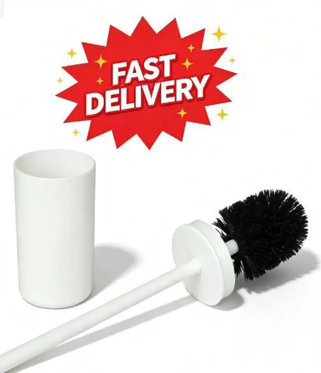 Main image of Mainstays Basics Plastic Toilet Brush, White