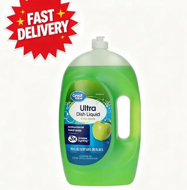 Main image of Great Value Ultra Antibacterial Dish Liquid, Crisp Apple, 70 fl oz