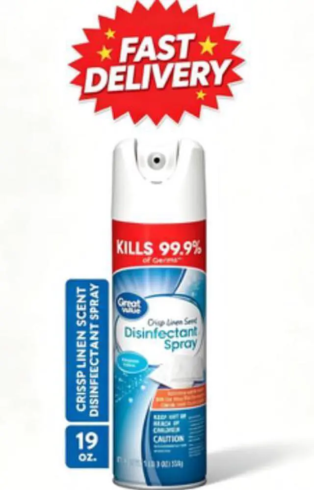 Main image of Great Value Disinfectant Spray, Crisp Linen Scent, 19 oz