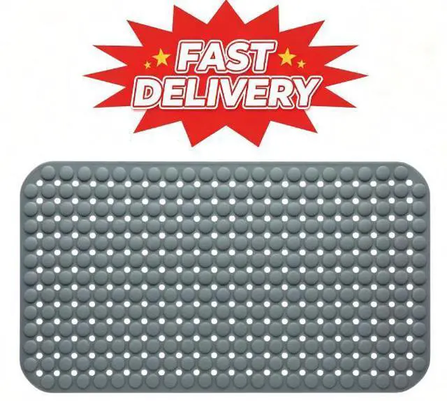 Main image of Mainstays Air Pocket Bubble Bath Mat Gray